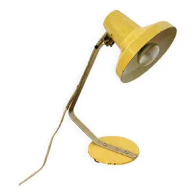 Lampe de bureau vintage - jaune 1970
