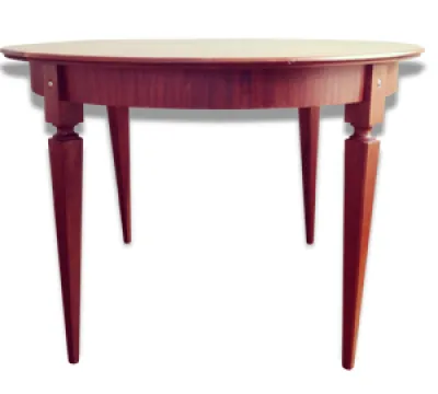 Table style vintage ronde - rallonge
