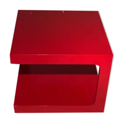 Table basse d'appoint - rouge 1970