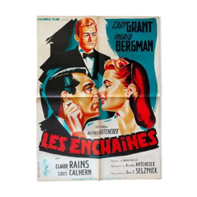 Affiche cinéma Les Enchainés - 60x80cm