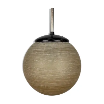 Vintage sphere pendant - glass lamp