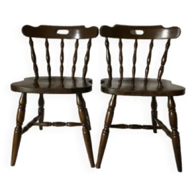 Chaises western bistrot