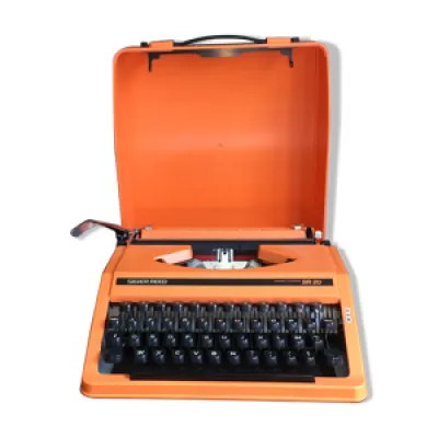 Machine à écrire vintage - orange