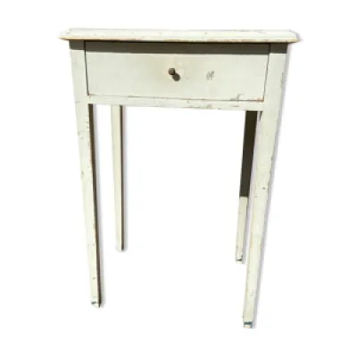 Table d'appoint en sapin - shabby chic