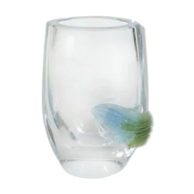 vase en cristal et pate - france verre