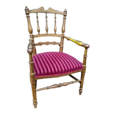 fauteuil ancien d'enfant - bois