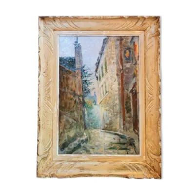 Ancien tableau Montmartre - fin xixe
