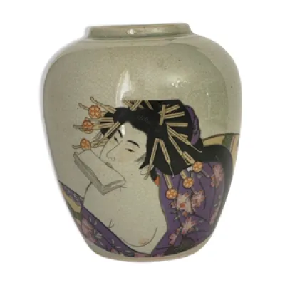 Japon vase polychrome - japan