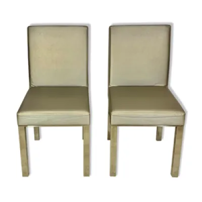 2 chaises chrome vintage