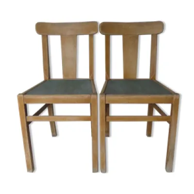 2 chaises de ferme en - bois