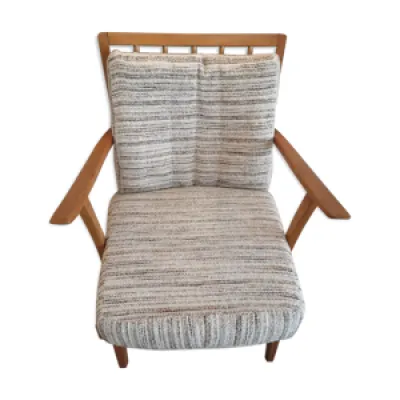 fauteuil scandinave vintage - merisier
