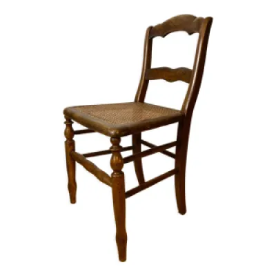 Chaise en bois ancien - cannage