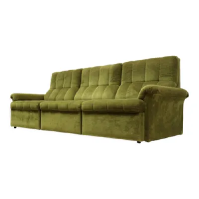 Canapé vintage en velours - 1970 vert