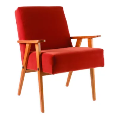 fauteuil vintage rouge,