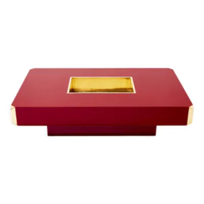 Table basse de Willy - 1970 rouge