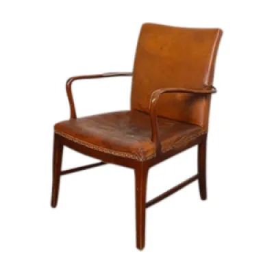 Vintage leather armchair - danish design