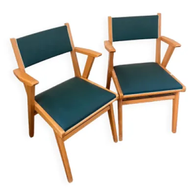 lot de 2 chaises vintage - 1950