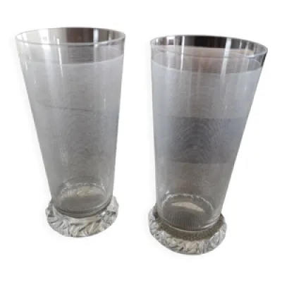 Duo de verres en cristal - 1950 daum
