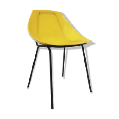 Chaise coquillage jaune - 1961