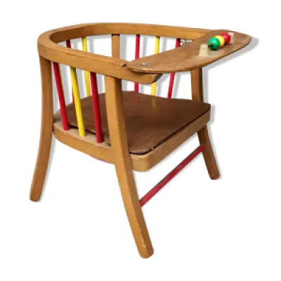chaise fauteuil  enfant - 1950 bois
