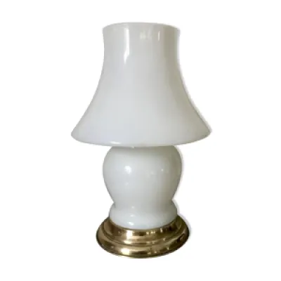 Lampe champignon vintage - opaline