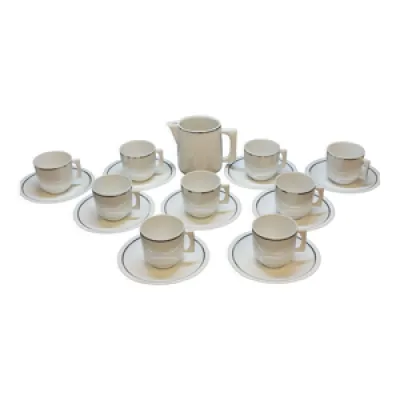 Service à café porcelaine - tasses bernardaud