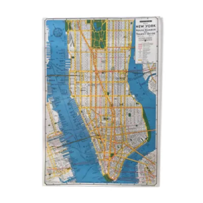 Carte de New york vintage année