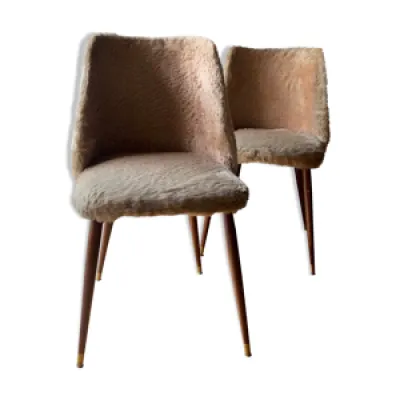 lot de deux chaises vintage - scandinave 1960