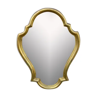 miroir 1960 bois doré