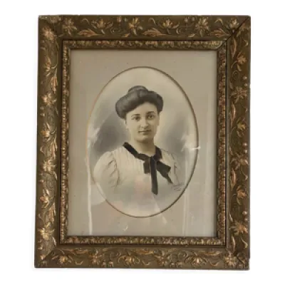 Portrait jeune femme - 1900 art nouveau