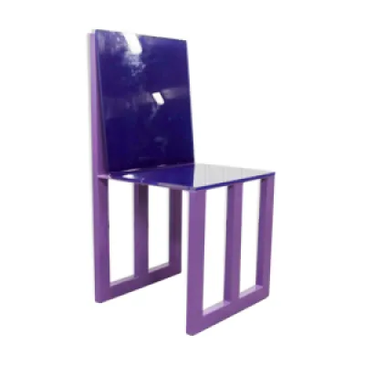Chaise en métal et plexiglass - 2000