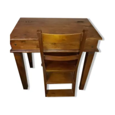Bureau et chaise vintage - bois