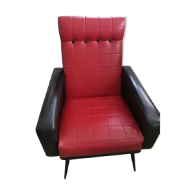 fauteuil vintage années - noir
