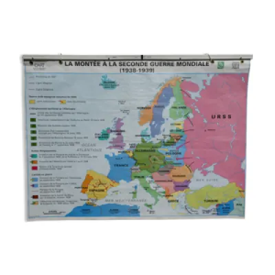 Carte scolaire vintage - europe