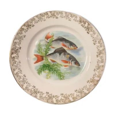 plates fish service Porcelaine