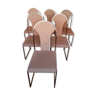 Chaises de salon vintage - laiton belgo