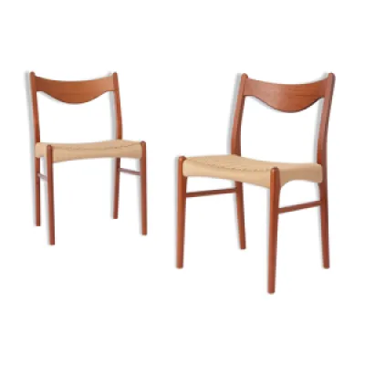 2 chaises à repas Arne - iversen danemark