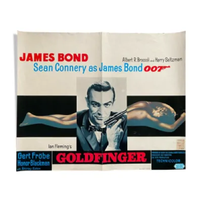 Affiche cinéma Goldfinger - james