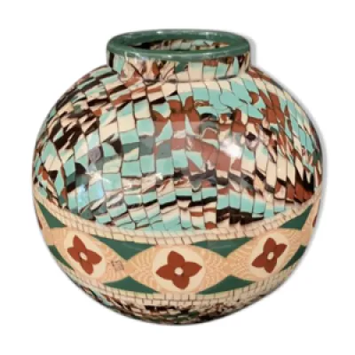 Vase boule en céramique - gerbino vallauris