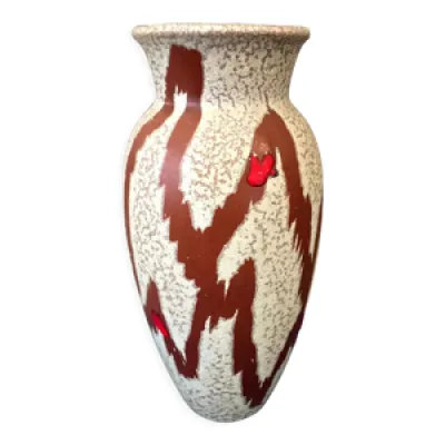Vase vintage en céramique - emaux