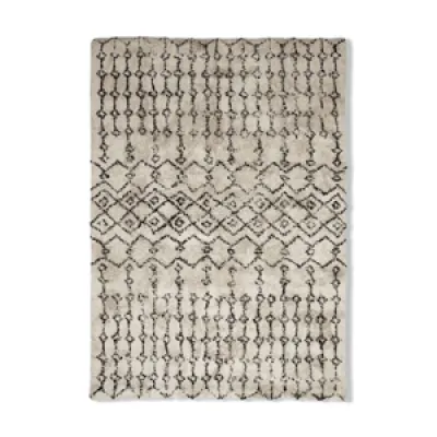 tapis berbere ecru motif - 120x170