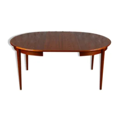 Table ronde design scandinave - 1960 teck