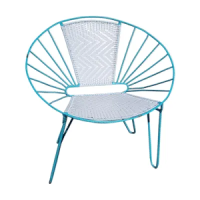 Fauteuil vintage relax - turquoise
