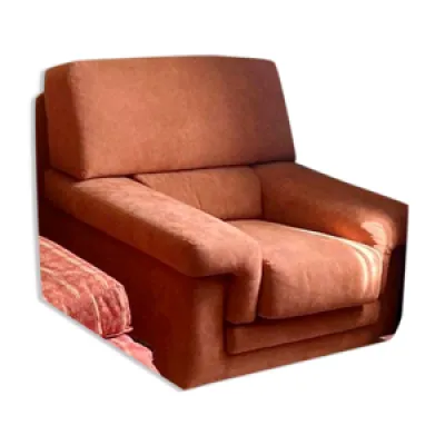 fauteuil vintage orange - alcantara