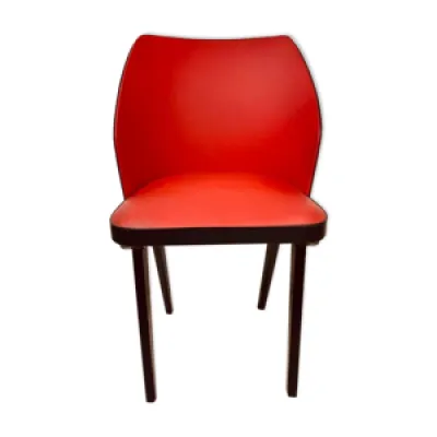 chaise vintage rouge
