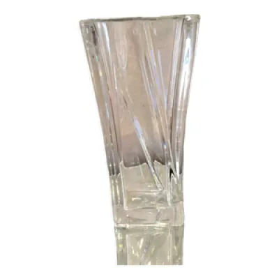Vase rectangulaire en - cristal 1960