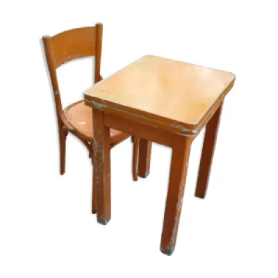 Table avec rallonges - aluminium bois