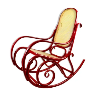 rocking-chair rouge vintage