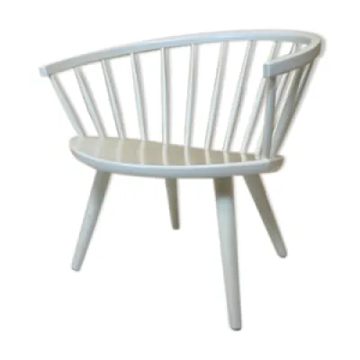 Chaise Arka blanche scandinave - 1950