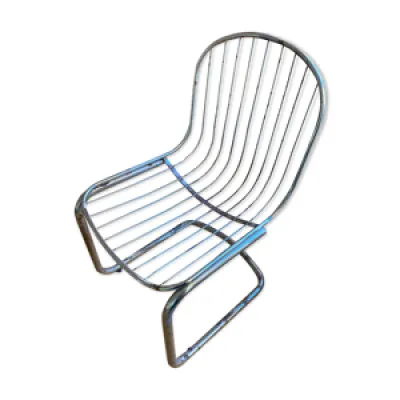 Chaise inox wire vintage